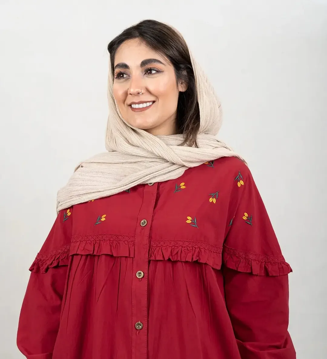 مانتو زنانه پناه جنس الیاف طبیعی پنبه