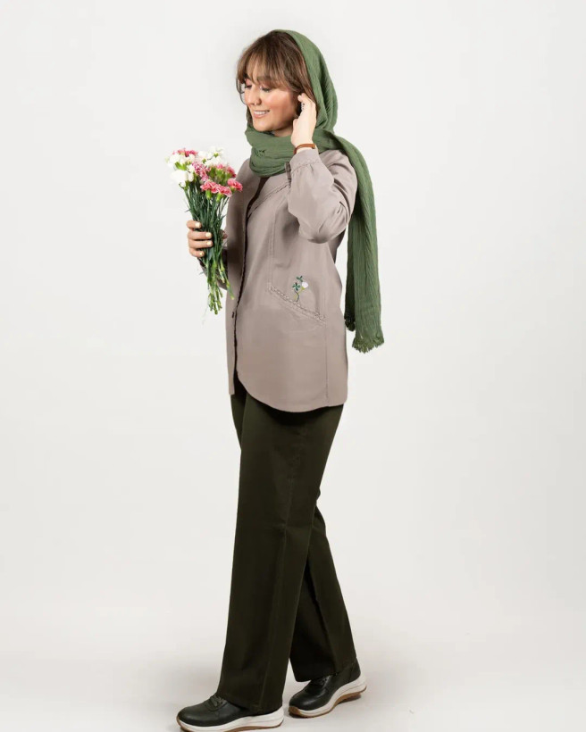 خرید کت زنانه پرتو جنس الیاف طبیعی پنبه شیراز