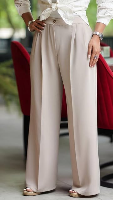 شلوار از بالا گشاد جنس کرپ باربی