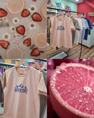 تیشرت زنانه adventure جنس نخ پنبه