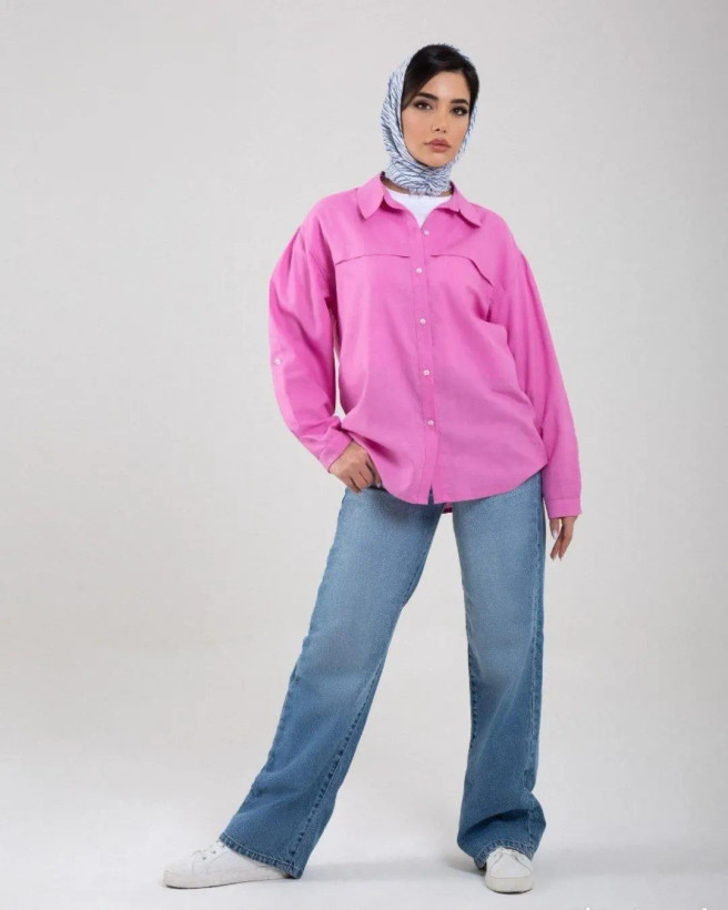 خرید تونیک زنانه لینن ساده شیراز