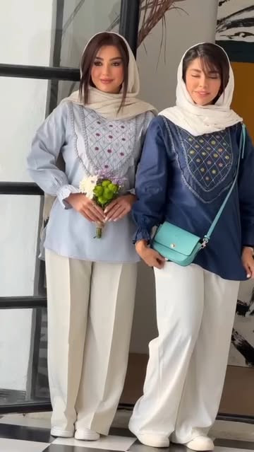 تونیک زنانه بانو جنس الیاف پنبه ای