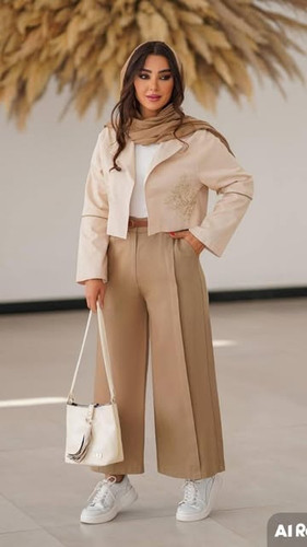 کت و شلوار زنانه فرنوش جنس کتان درجه 1