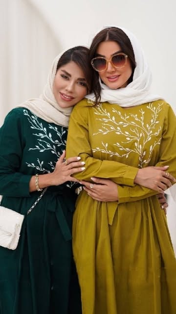 پیراهن زنانه میشا جنس لینن اسلپ