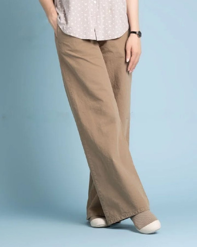 شلوار زنانه بگ بلند جنس کتان