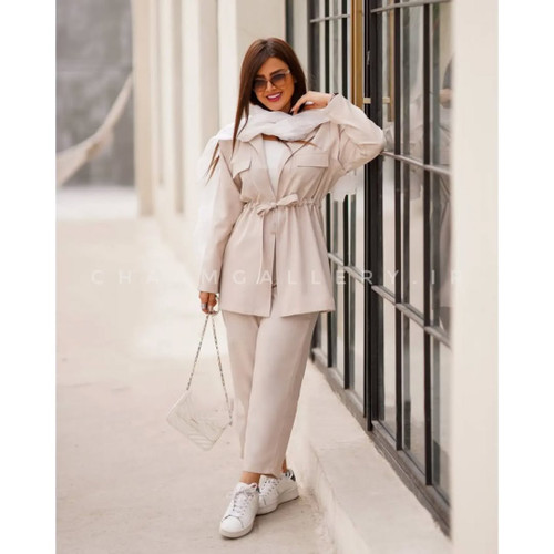 کت و شلوار زنانه آتوسا جنس شانتون تایوان