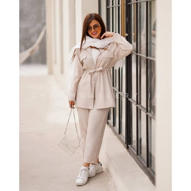 کت و شلوار زنانه آتوسا جنس شانتون تایوان