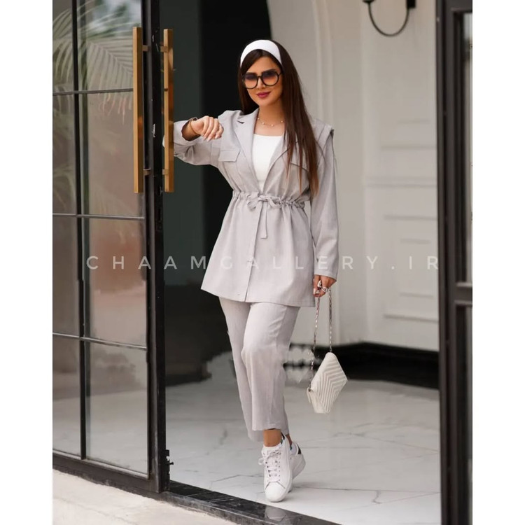 خرید کت و شلوار زنانه آتوسا جنس شانتون تایوان شیراز