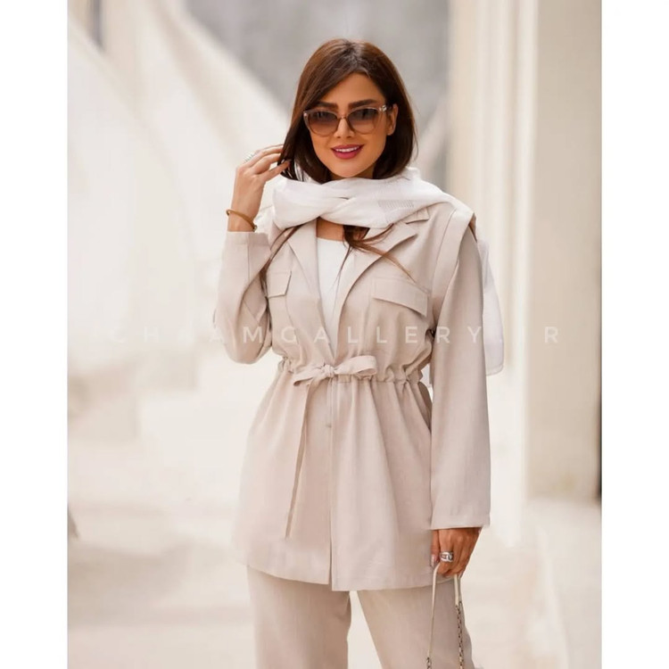 قیمت کت و شلوار زنانه آتوسا جنس شانتون تایوان شیراز