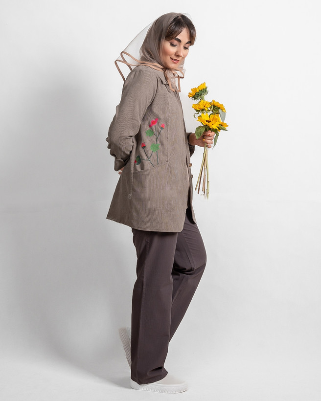 خرید کت زنانه لاریسا جنس مخمل کبریتی شیراز