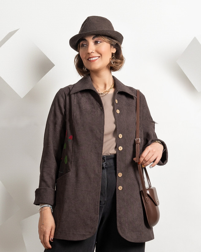 خرید کت زنانه لاریسا مخمل کبریتی شیراز