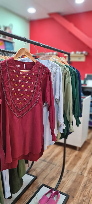 خرید تونیک زنانه بانو جنس الیاف پنبه ای شیراز