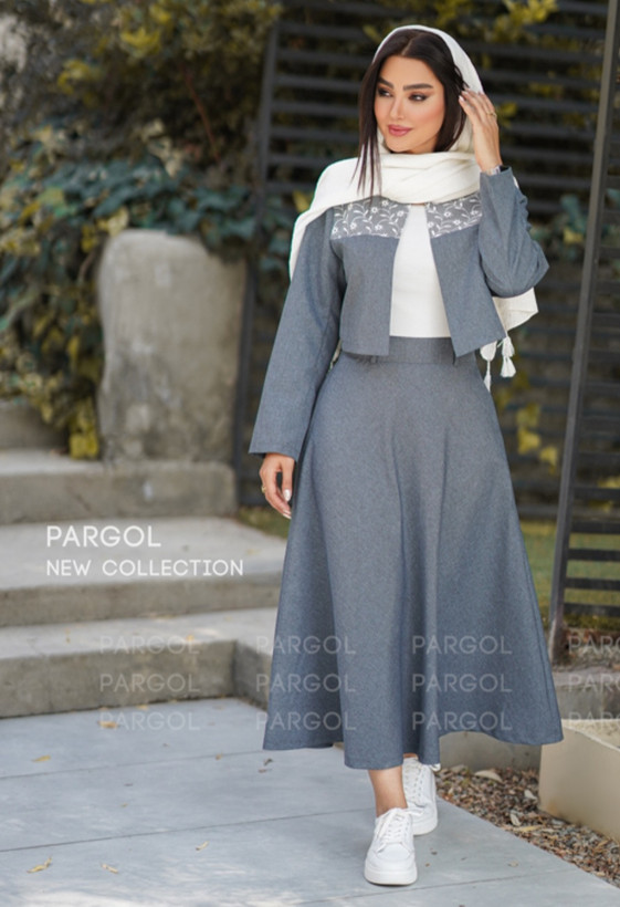 خرید کت دامن زنانه رامک جنس دیپلمات پرشیا شیراز