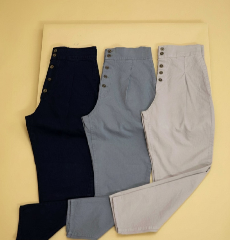 خرید شلوار زنانه مام استایل جنس کتان شیراز