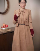 خرید کت و سارافون زنانه مخمل کبریتی شیراز