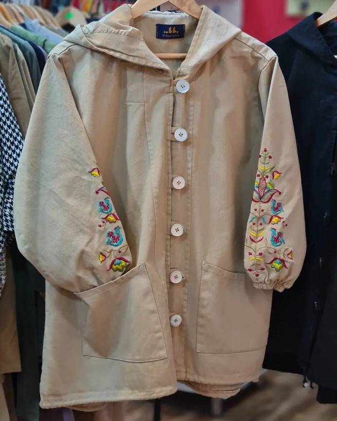 خرید تونیک کلاه دار زنانه پرنده شیراز