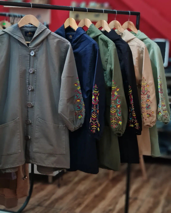 خرید تونیک زنانه پاییزی کتان شیراز