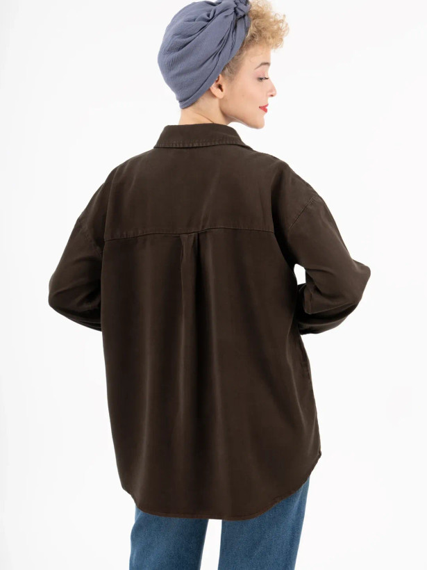 خرید شومیز زنانه سیلک کتان گرم ۲ شیراز