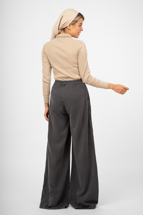 خرید شلوار واید زنانه کتان شیراز