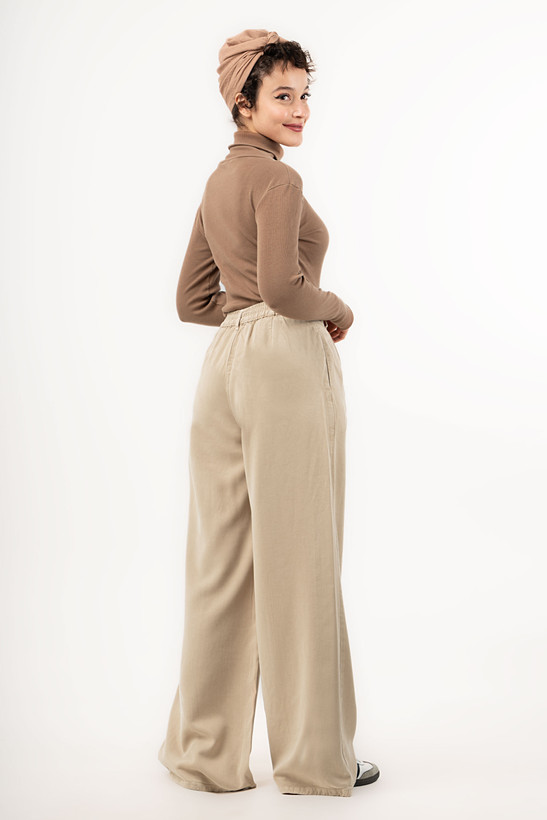 خرید شلوار واید زنانه سیلک کتان شیراز