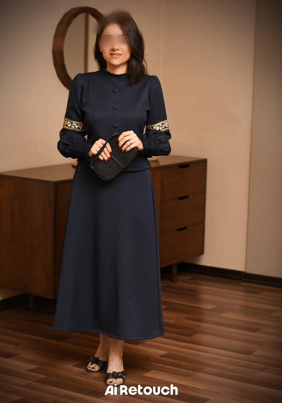 قیمت شومیز و دامن دیبا جنس کرپ کجراه با خرجکار هندی شیراز