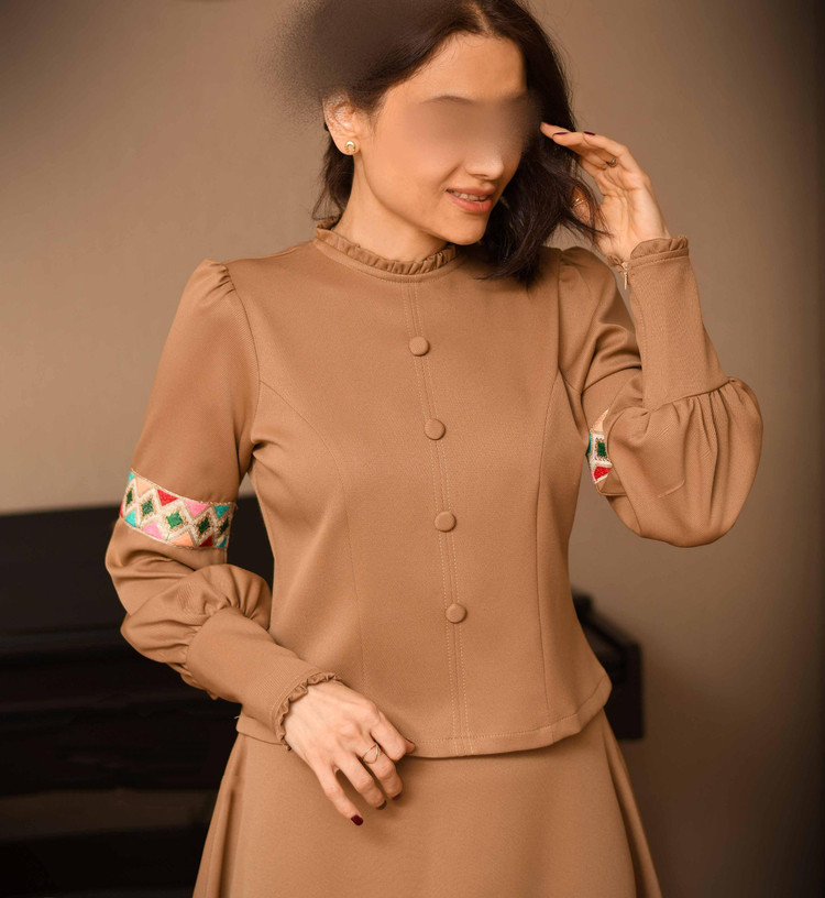 قیمت شومیز و دامن کرپ کژوال شیراز