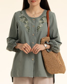 خرید شومیز زنانه ماهوین جنس الیاف طبیعی شیراز