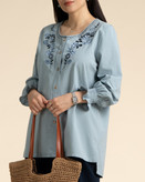 خرید شومیز زنانه ماهوین جنس الیاف طبیعی شیراز